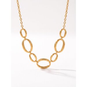 Lundholm Suze – Schakelketting met Ovale Schakels – Goudkleurig Lundholm Suze – Schakelketting met Ovale Schakels – Goudkleurig