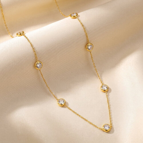 Lundholm Diana – Ketting met Rhinestones Dames – Goudkleurig Lundholm Diana – Ketting met Rhinestones Dames – Goudkleurig