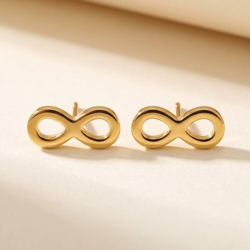 Lundholm Nomi – Infinity Stud Earrings for Women – Gold-Tone Lundholm Nomi – Infinity Stud Earrings for Women – Gold-Tone
