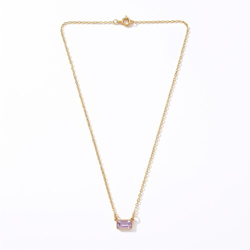 Lundholm Embla – Birthstone Necklace – February – Gold-Tone Lundholm Embla – Birthstone Necklace – February – Gold-Tone