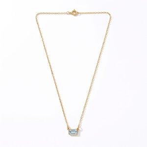 Lundholm Embla – Birthstone Necklace – March – Gold-Tone Lundholm Embla – Birthstone Necklace – March – Gold-Tone