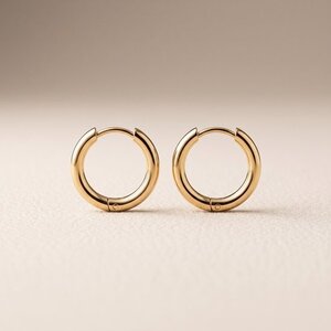 Lundholm Emmy – Hoop Earrings 20 mm – Gold-Tone Lundholm Emmy – Hoop Earrings 20 mm – Gold-Tone