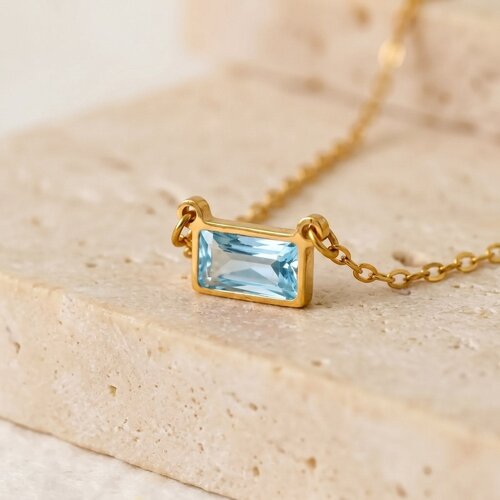 Lundholm Embla – Birthstone Necklace – December – Gold-Tone Lundholm Embla – Birthstone Necklace – December – Gold-Tone