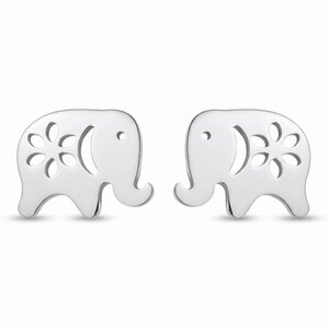 Lundholm Lucky – Olifantjes Oorknopjes met Bloemetje – Zilverkleurig Lundholm Lucky – Olifantjes Oorknopjes met Bloemetje – Zilverkleurig