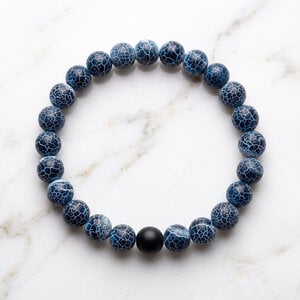 Lundholm Cole – Heren Kralenarmband – Blauw Lundholm Cole – Heren Kralenarmband – Blauw