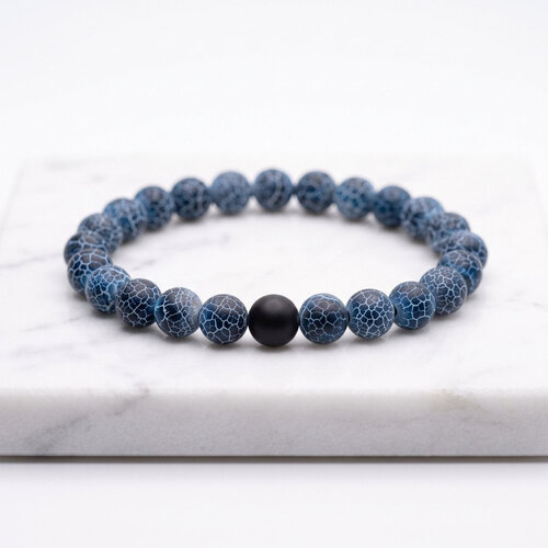 Lundholm Cole – Heren Kralenarmband – Blauw Lundholm Cole – Heren Kralenarmband – Blauw