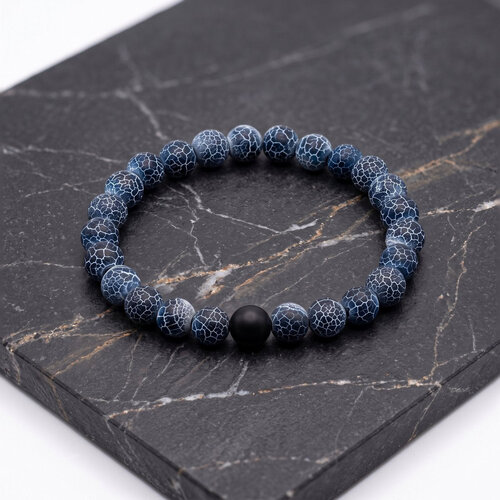 Lundholm Cole – Heren Kralenarmband – Blauw Lundholm Cole – Heren Kralenarmband – Blauw