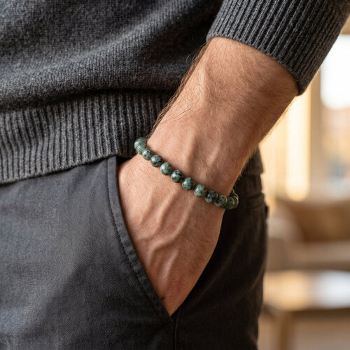 Lundholm Frode – Men's Beaded Bracelet African Turquoise 8 mm Lundholm Frode – Men's Beaded Bracelet African Turquoise 8 mm