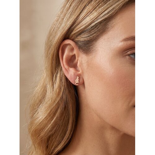 Lundholm Minou – Cat Stud Earrings – Gold-Tone Lundholm Minou – Cat Stud Earrings – Gold-Tone