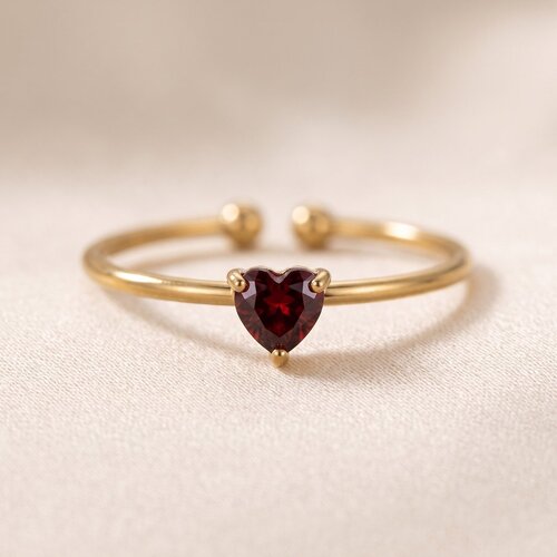 Lundholm Zoe – Verstelbare Geboortesteen Ring – Januari – Goudkleurig Lundholm Zoe – Verstelbare Geboortesteen Ring – Januari – Goudkleurig