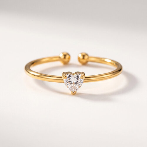 Lundholm Zoe – Verstelbare Geboortesteen Ring – April – Goudkleurig Lundholm Zoe – Verstelbare Geboortesteen Ring – April – Goudkleurig