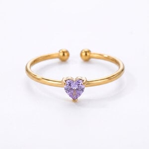 Lundholm Zoe – Verstelbare Geboortesteen Ring – Juni – Goudkleurig Lundholm Zoe – Verstelbare Geboortesteen Ring – Juni – Goudkleurig