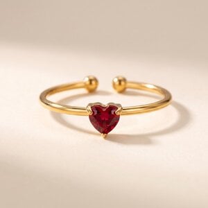 Lundholm Zoe – Verstelbare Geboortesteen Ring – Juli – Goudkleurig Lundholm Zoe – Verstelbare Geboortesteen Ring – Juli – Goudkleurig