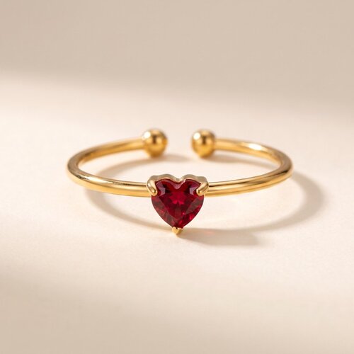 Lundholm Zoe – Verstelbare Geboortesteen Ring – Juli – Goudkleurig Lundholm Zoe – Verstelbare Geboortesteen Ring – Juli – Goudkleurig