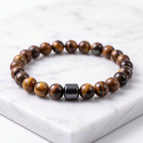 Lundholm Gunnar – Heren Kralenarmband Tijgeroog Lundholm Gunnar – Heren Kralenarmband Tijgeroog
