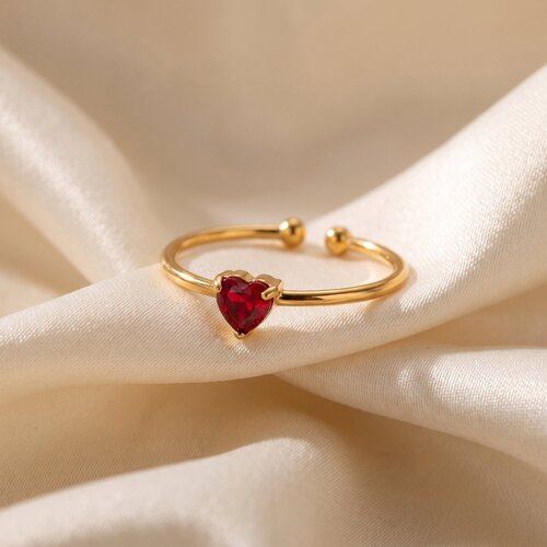 Lundholm Zoe – Verstelbare Geboortesteen Ring – Juli – Goudkleurig Lundholm Zoe – Verstelbare Geboortesteen Ring – Juli – Goudkleurig