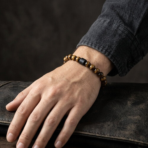 Lundholm Gunnar – Heren Kralenarmband Tijgeroog Lundholm Gunnar – Heren Kralenarmband Tijgeroog