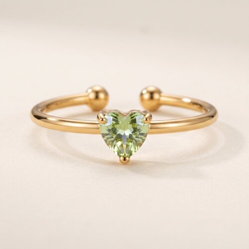 Lundholm Zoe – Verstelbare Geboortesteen Ring – Augustus – Goudkleurig Lundholm Zoe – Verstelbare Geboortesteen Ring – Augustus – Goudkleurig