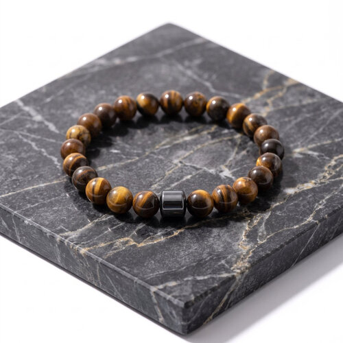 Lundholm Gunnar – Heren Kralenarmband Tijgeroog Lundholm Gunnar – Heren Kralenarmband Tijgeroog