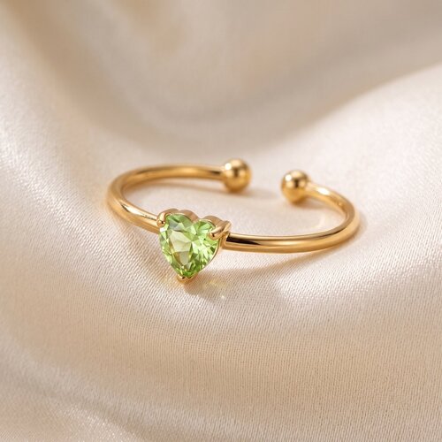 Lundholm Zoe – Verstelbare Geboortesteen Ring – Augustus – Goudkleurig Lundholm Zoe – Verstelbare Geboortesteen Ring – Augustus – Goudkleurig