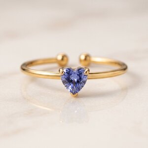 Lundholm Zoe – Verstelbare Geboortesteen Ring – September – Goudkleurig Lundholm Zoe – Verstelbare Geboortesteen Ring – September – Goudkleurig