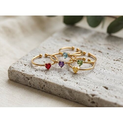 Lundholm Zoe – Verstelbare Geboortesteen Ring – Oktober – Goudkleurig Lundholm Zoe – Verstelbare Geboortesteen Ring – Oktober – Goudkleurig