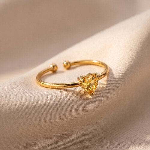 Lundholm Zoe – Verstelbare Geboortesteen Ring – November – Goudkleurig Lundholm Zoe – Verstelbare Geboortesteen Ring – November – Goudkleurig