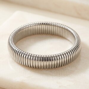 Lundholm Avril – Stretch Bangle Dames – Zilverkleurig Lundholm Avril – Stretch Bangle Dames – Zilverkleurig