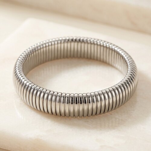 Lundholm Avril – Stretch Bangle Dames – Zilverkleurig Lundholm Avril – Stretch Bangle Dames – Zilverkleurig