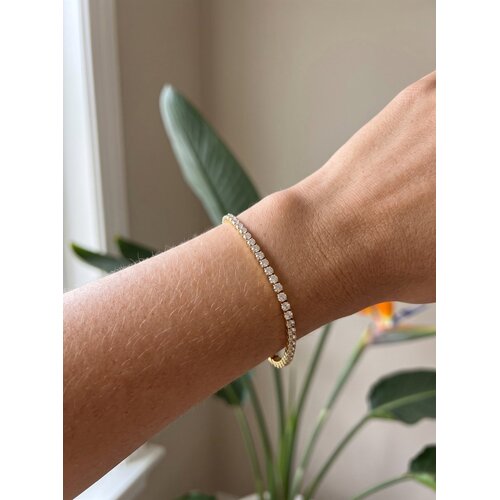 Lundholm Inge – Tennisarmband met Zirkonia – Goudkleurig