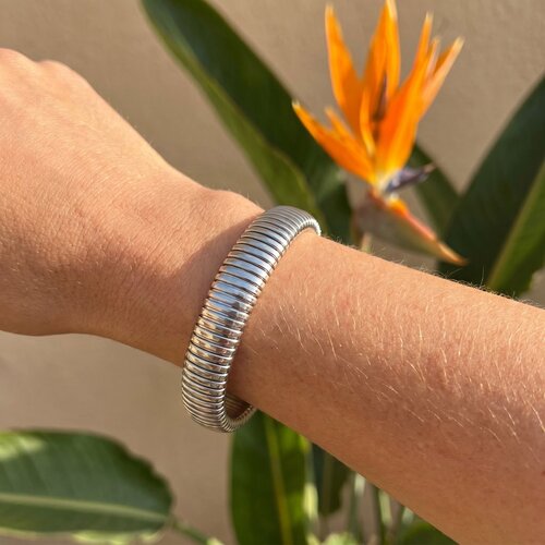 Lundholm Avril – Stretch Bangle Dames – Zilverkleurig
