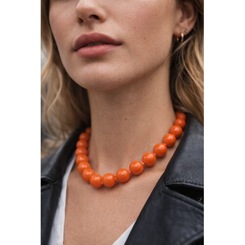 Lundholm Lillesand – Orange Beaded Necklace (King's Day) Lundholm Lillesand – Orange Beaded Necklace (King's Day)