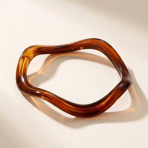 Lundholm Nienke – Statement Hars Bangle Dames – Bruin Lundholm Nienke – Statement Hars Bangle Dames – Bruin