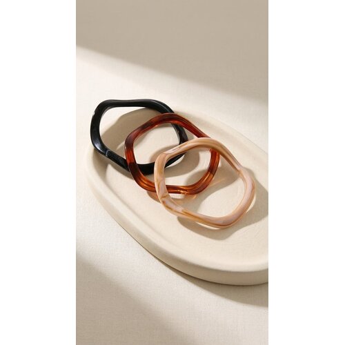 Lundholm Nienke – Statement Hars Bangle Dames – Bruin Lundholm Nienke – Statement Hars Bangle Dames – Bruin