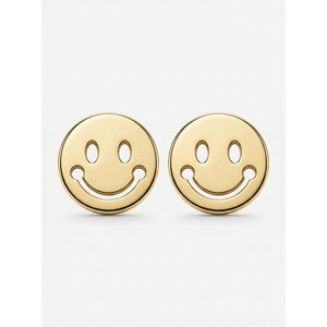 Lundholm Kaya – Smiley Oorknopjes Dames – Goudkleurig Lundholm Kaya – Smiley Oorknopjes Dames – Goudkleurig