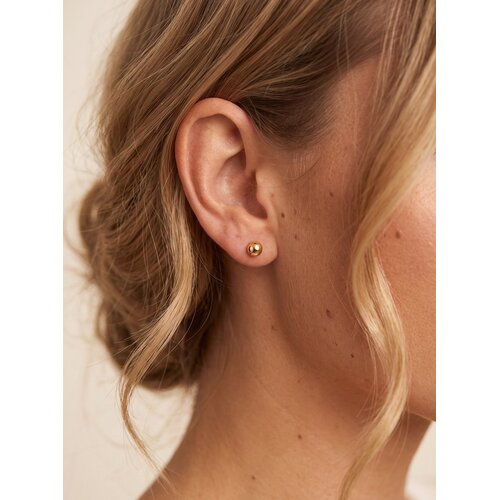 Lundholm Eugenia – Ball Stud Earrings 5 mm – Gold-Tone Lundholm Eugenia – Ball Stud Earrings 5 mm – Gold-Tone