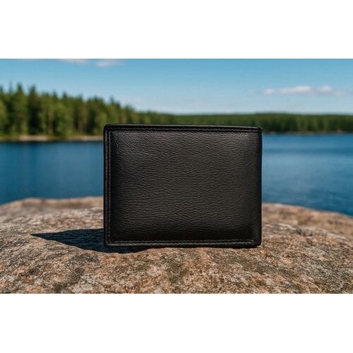 Lundholm Kopenhagen – Men's Leather Wallet with RFID – Black Lundholm Kopenhagen – Men's Leather Wallet with RFID – Black
