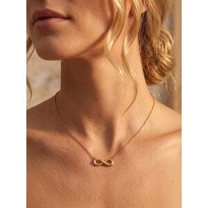 Lundholm Manon – Necklace with Infinity Pendant – Gold-Tone Lundholm Manon – Necklace with Infinity Pendant – Gold-Tone