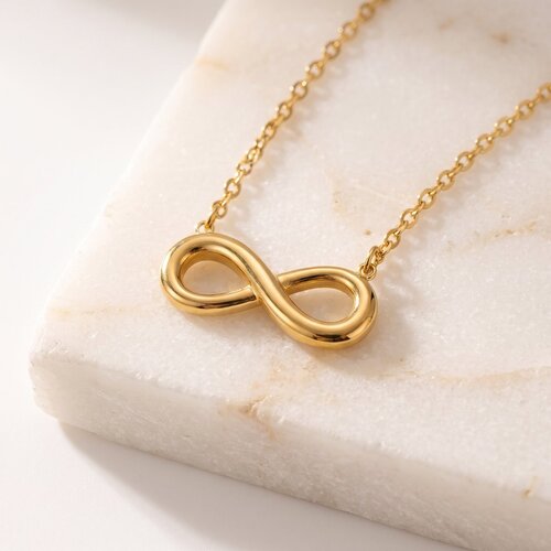 Lundholm Manon – Necklace with Infinity Pendant – Gold-Tone Lundholm Manon – Necklace with Infinity Pendant – Gold-Tone
