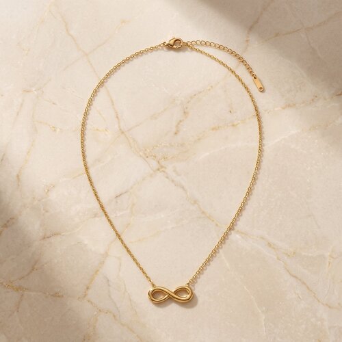 Lundholm Manon – Necklace with Infinity Pendant – Gold-Tone Lundholm Manon – Necklace with Infinity Pendant – Gold-Tone