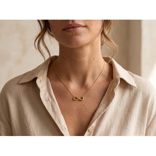Lundholm Manon – Necklace with Infinity Pendant – Gold-Tone Lundholm Manon – Necklace with Infinity Pendant – Gold-Tone