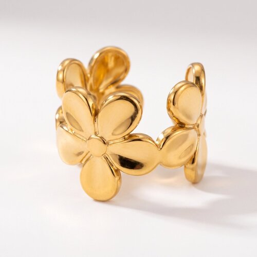 Lundholm Sandy – Ear Cuff with Flower Pattern – Gold-Tone Lundholm Sandy – Ear Cuff with Flower Pattern – Gold-Tone