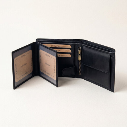 Lundholm Hunter – Men's Billfold Wallet with RFID – Black Lundholm Hunter – Men's Billfold Wallet with RFID – Black