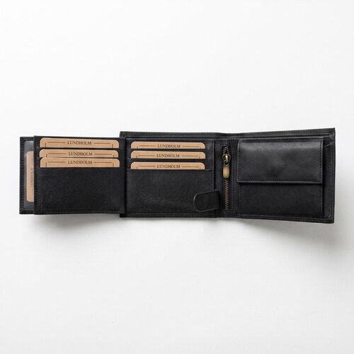 Lundholm Hunter – Men's Billfold Wallet with RFID – Black Lundholm Hunter – Men's Billfold Wallet with RFID – Black