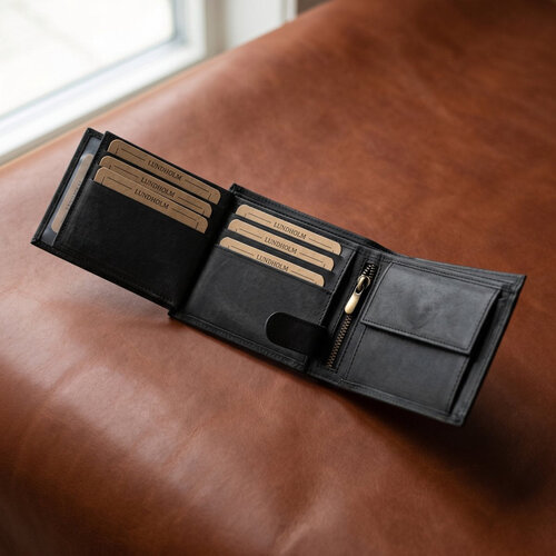 Lundholm Hunter – Men's Billfold Wallet with RFID – Black Lundholm Hunter – Men's Billfold Wallet with RFID – Black