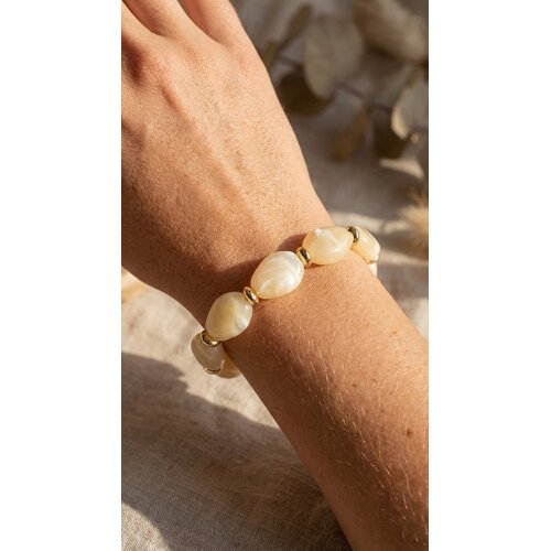 Lundholm Clea – Beaded Bracelet for Women – White Lundholm Clea – Beaded Bracelet for Women – White