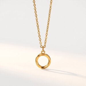 Lundholm Bo – Ketting met Open Ronde Hanger Dames – Goudkleurig