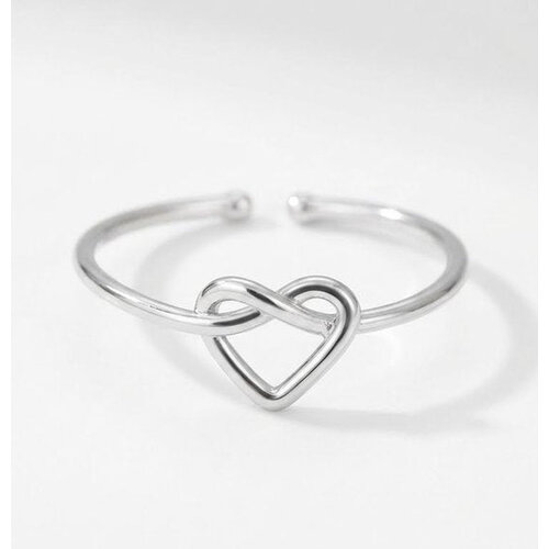 Lundholm Maya – Adjustable Infinity Heart Ring – Silver-Tone Lundholm Maya – Adjustable Infinity Heart Ring – Silver-Tone