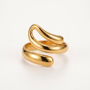 Lundholm Amada – Adjustable Open Ring – Gold-Tone Lundholm Amada – Adjustable Open Ring – Gold-Tone