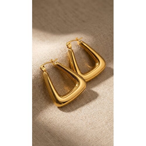 Lundholm Lymée – Chunky Statement Earrings for Women – Gold-Tone Lundholm Lymée – Chunky Statement Earrings for Women – Gold-Tone